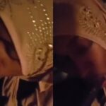 Bad Muslim Hausa girl with Hijab working on dick