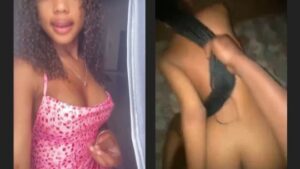 Sextape video of pretty tiktoker with her unusual way of moaning