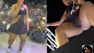Zodwa Wabantu pussy filmed by fan while performing on stage