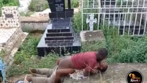 Lovers Caught Having Sex at a Cemetry