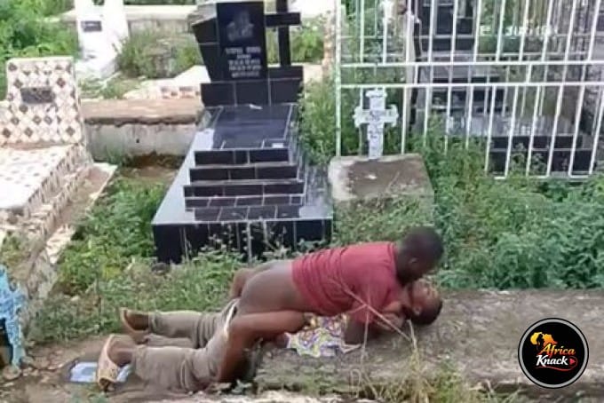 Lovers Caught Having Sex at a Cemetry