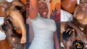 Horny girl fucked by Big Black African Dick on a couch