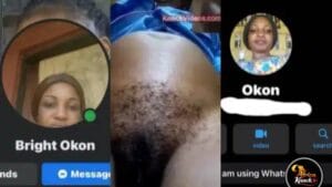 Leaked WhatsApp video of Bright Okon with boyfriend