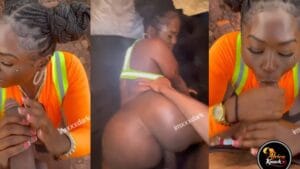 Big Booty African Queen Sucked And Got Drilled By BBC Outdoor In A Construction Site