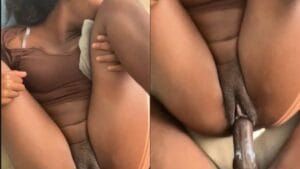Black Babe Creaming While Getting Fucked By Big Dick