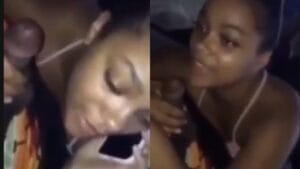 Ebony Teen Sucking Dick While Main Boyfriend Calls