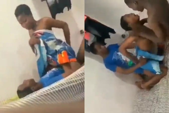 Ekiti Teen Getting Fucked Hard By Three Guys