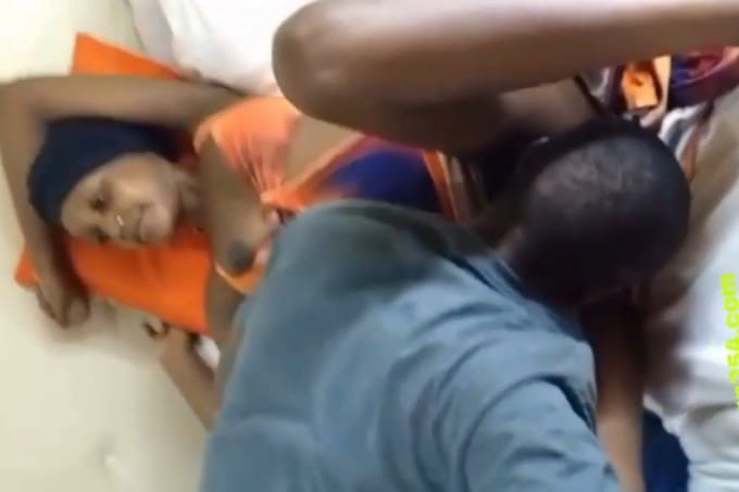 Sexy Lady in Orange Dress Gets Naughty on the Bed in This Hot Live Video