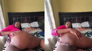 Thick Big Ass Nigerian Girl Flaunting Her Pussy